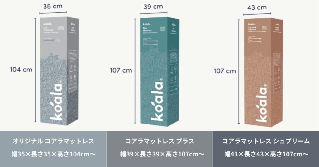 コアラマットレスの配送業者は佐川急便！梱包サイズと重さ・搬入経路