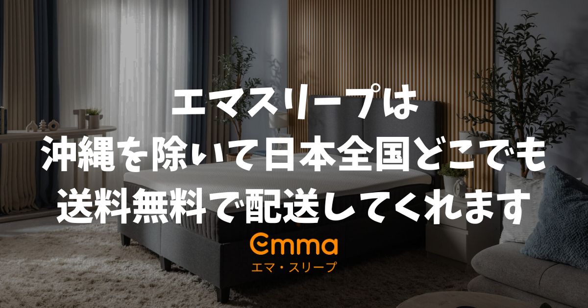 エマスリープの送料はいくらか北海道や沖縄も含め解説！返品手数料も0円で安心