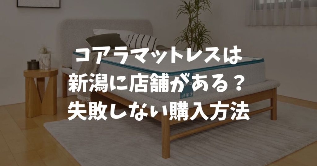 コアラマットレスは新潟に店舗がある？体験できる場所と公式ストアを活用した失敗しない購入方法