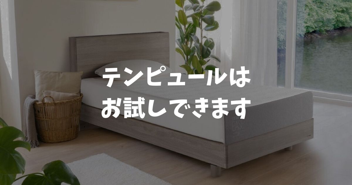 テンピュールはお試しできます！店舗とレンタルと自宅お試し体験の方法